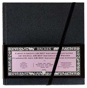 Arches Aquarelle Art Journal 90lb Hot Press 8x8"