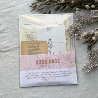 A House of Books Vintage Book Page Paper Pack