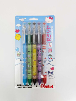Pentel RSVP Ballpoint Pen Hello Kitty Limited Edition 0.7mm 5 Set