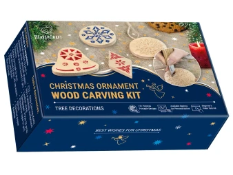 BeaverCraft Christmas Ornaments Carving Kit