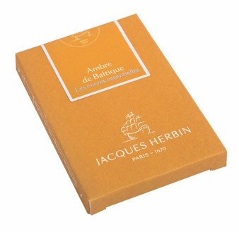 J Herbin Essential Fountain Pen Ink Cartridge Ambre de Baltique