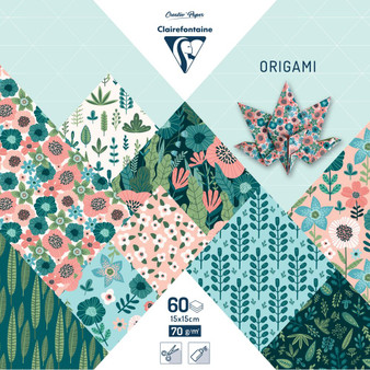 Clairefontaine Origami Paper 60 Sheets 6x6" Herbarium