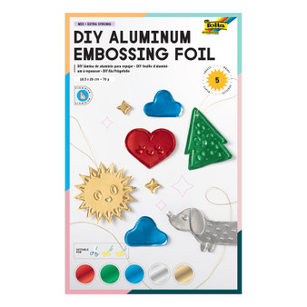 Folia Aluminum Embossing Foil 7x11" Assorted Colors