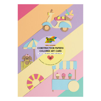 Folia Paper and Board Pad Pastel 8x11' 20 Sheets