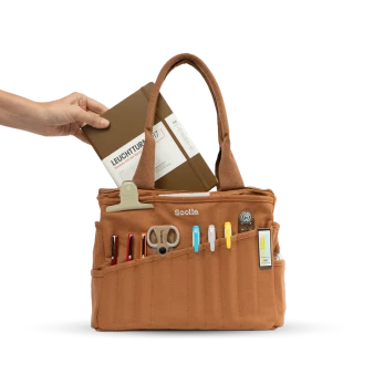 Soolla Studio Artist Tool Tote Bag Cinnamon