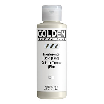 Golden Acrylic Fluid 4oz Interference Gold (Fine)