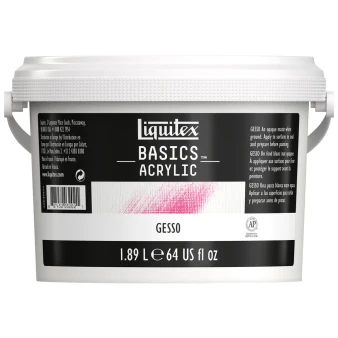 Liquitex Basics Acrylic Gesso Half Gallon 64oz