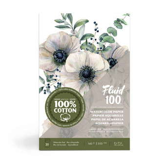 Fluid 100 Fold-over Pad 140lb Cold Press 6x9"