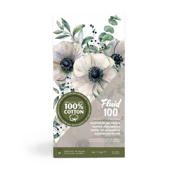 Fluid 100 Fold-over Pad 140lb Cold Press 6x12"