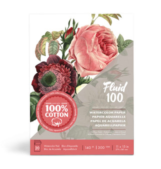 Fluid 100 Fold-over Pad 140lb 11x15" Hot Press