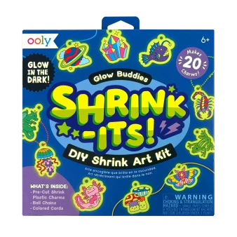 OOLY Shrink-Its! DIY Shrink Art Kit Glow Buddies