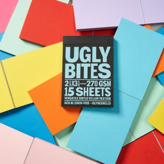Uglybooks Uglybites 3.5x2.5" Electric Blue