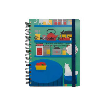 Rollbahn 2027 Monthly Diary Planner 5x7" Cache Green