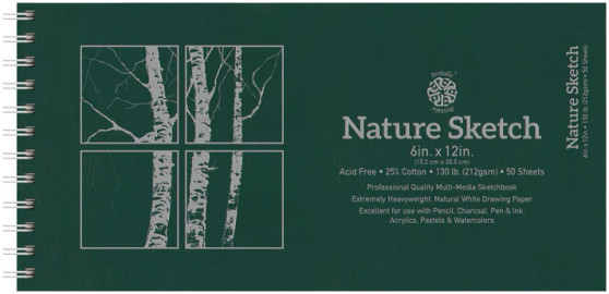 Pentalic Nature Sketch Pad 12x6" (landscape)