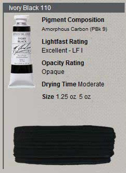 M. Graham Oil 1.25oz Series 1: Ivory Black