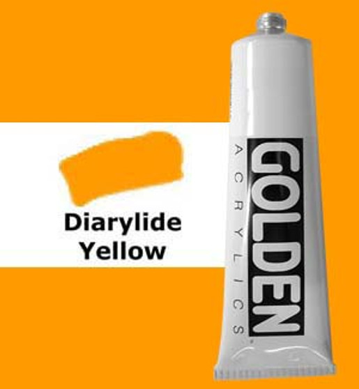 Golden Artist Colors Heavy Body Acrylic: 2oz Diarylide Yellow