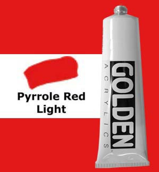 Golden Artist Colors Heavy Body Acrylic: 2oz Pyrrole Red Light