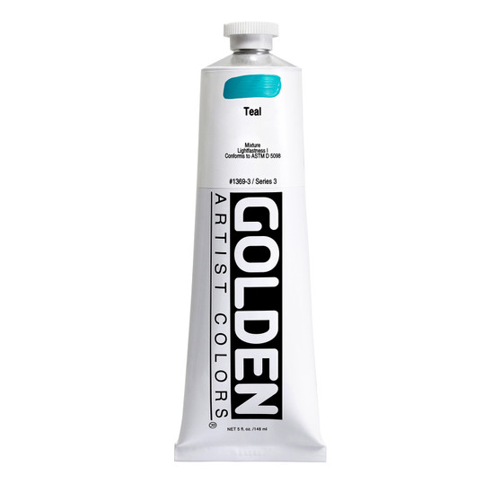 Golden Artist Colors Heavy Body Acrylic: 5oz Teal