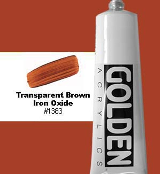 Golden Artist Colors Heavy Body Acrylic 2 oz Transparent Brown Iron Oxide