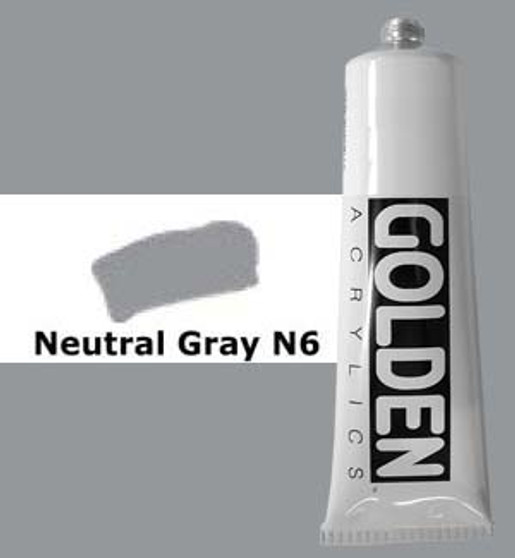 Golden Heavy Body Acrylic 5 oz Neutral Gray N6