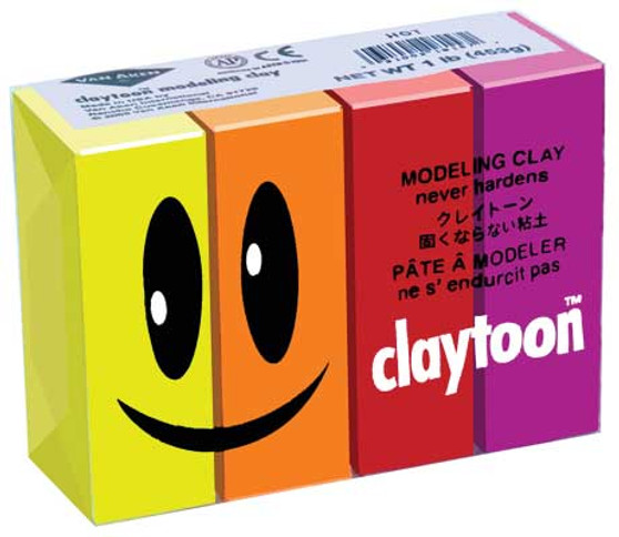 Van Aiken Claytoon Modeling Clay Set Hot Colors