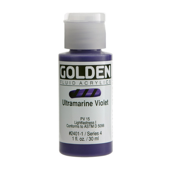 Golden Artist Colors Fluid Acrylic: 1oz Ultramarine Violet