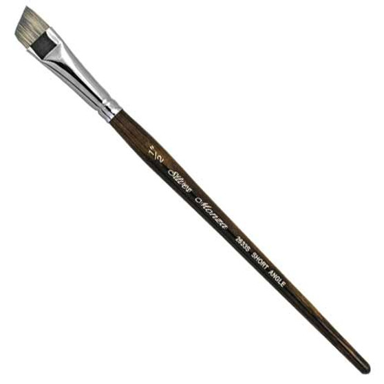 Silver Brush Monza Short-Handle Brush Bright Angle 1/2-Inch