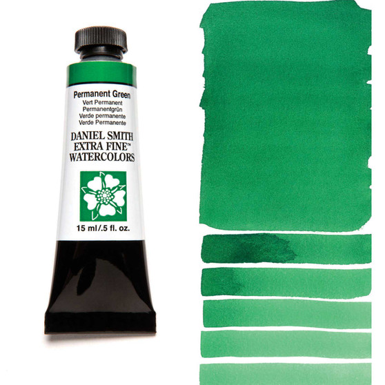 Daniel Smith Extra-Fine Watercolor 15ml Permanent Green