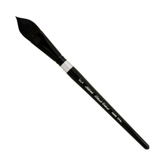 Silver Brush Black Velvet Watercolor Brush Oval Wash .75-Inch