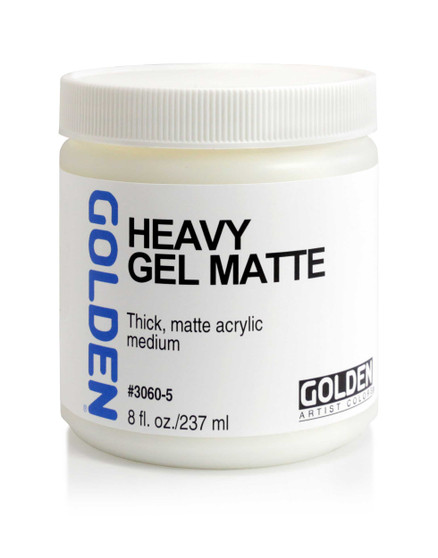 Golden Artist Colors Acrylic Gel: 8oz Heavy Gel Matte