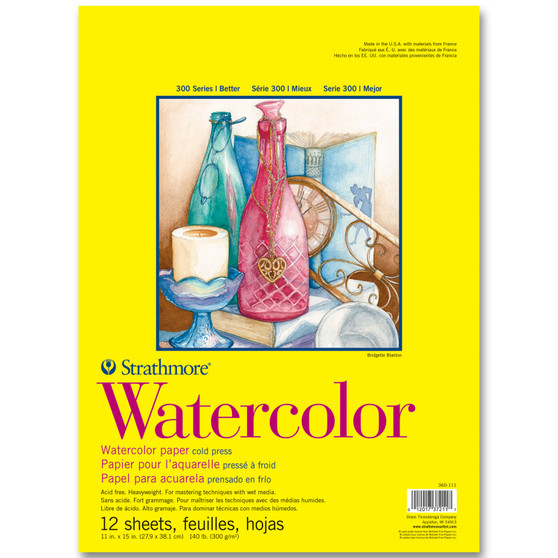 Strathmore Watercolor Pad 300 140lb 11x15