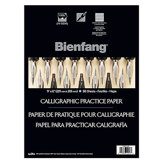 Bienfang Calligraphy Practice Pad 9x12 50sh