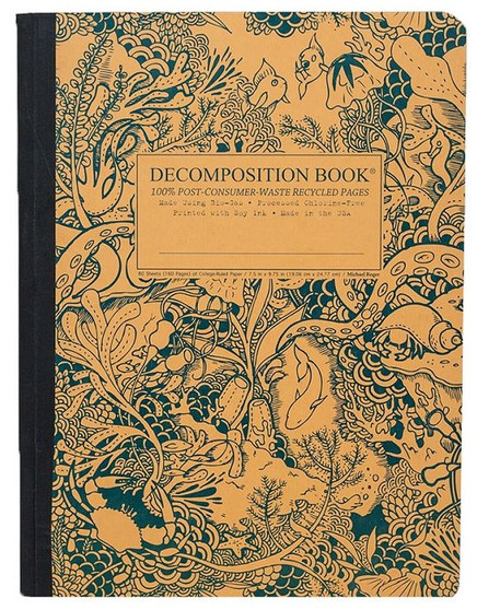 Michael Roger Press Decomposition Ruled Notebook Under the Sea