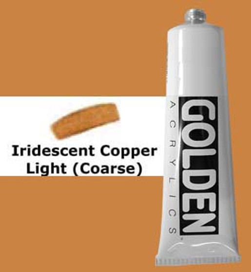 Golden Artist Colors Heavy Body Acrylic: 2oz Iridescent Copper Light Coarse