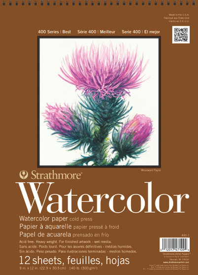 Strathmore Watercolor Pad 400 140lb 9x12