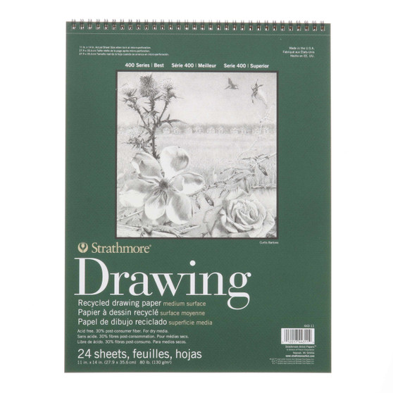 Strathmore Drawing Pad 400 Recycled 11x14