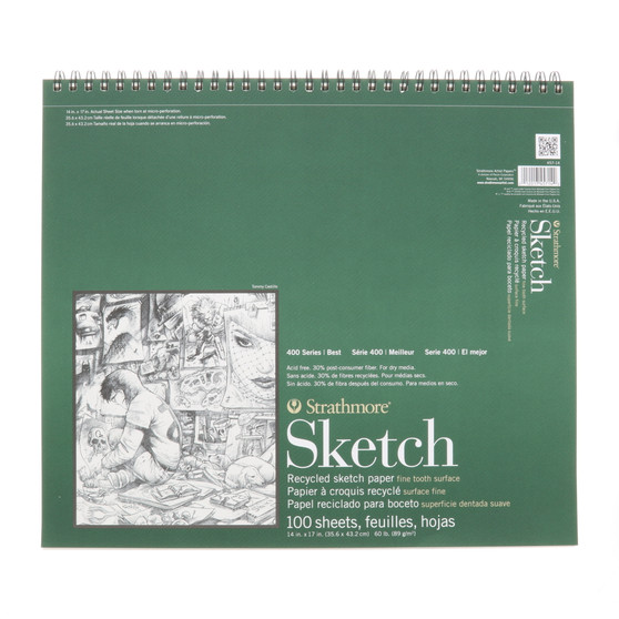Strathmore Sketch Pad 400 Recycled 14x17