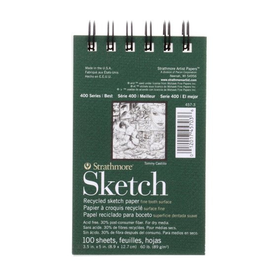 Strathmore Sketch Pad 400 Recycled 3.5x5"