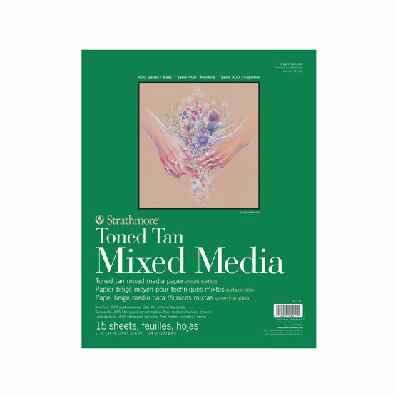 Strathmore Toned Tan Mixed Media Pad 11x14"