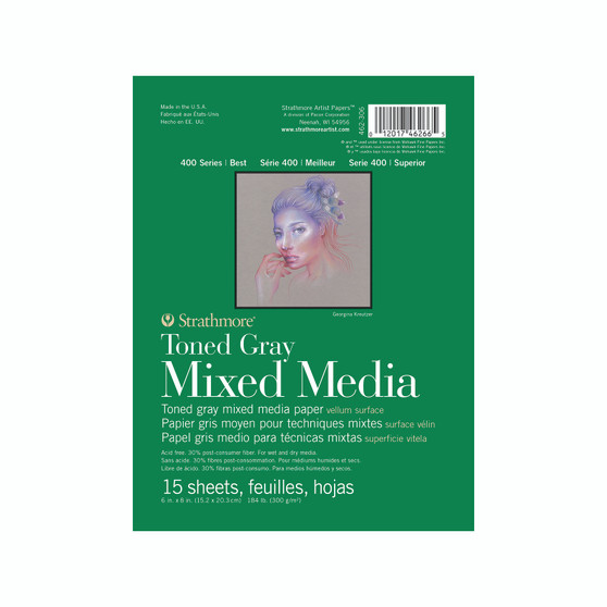 Strathmore Toned Gray Mixed Media Pad 6x8"