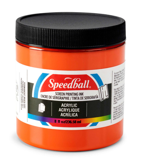 Speedball Screen Ink Acrylic 8oz Orange