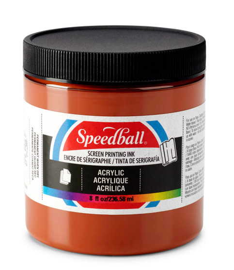 Speedball Screen Ink Acrylic 8oz Brown