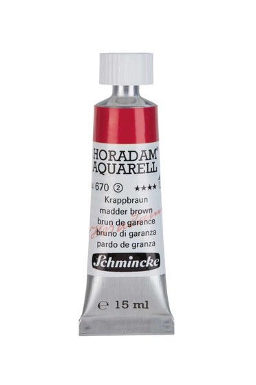 Schmincke Horadam Aquarell 15ml Madder Brown - 670