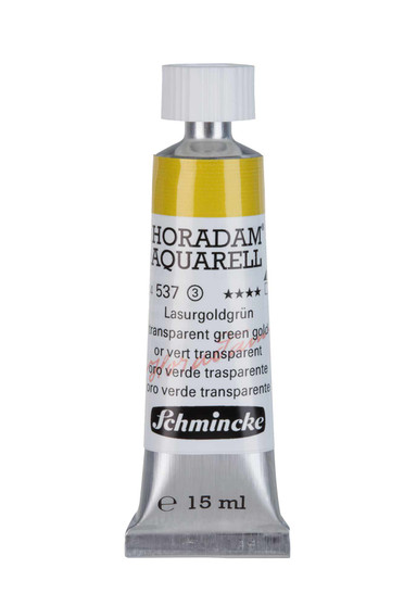 Schmincke Horadam Aquarell 15ml Tube Watercolor Transparent Green Gold - 537
