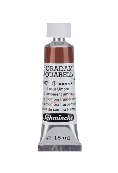 Schmincke Horadam Aquarell 15ml Tube Watercolor Transparent Umber - 671