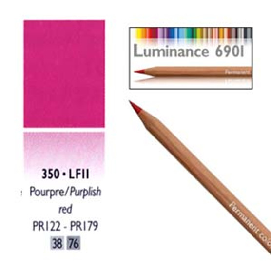 Caran DAche Luminance Colored Pencil Purplish Red