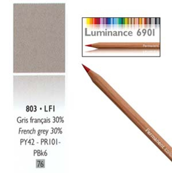 Caran DAche Luminance Colored Pencil French Grey 30%