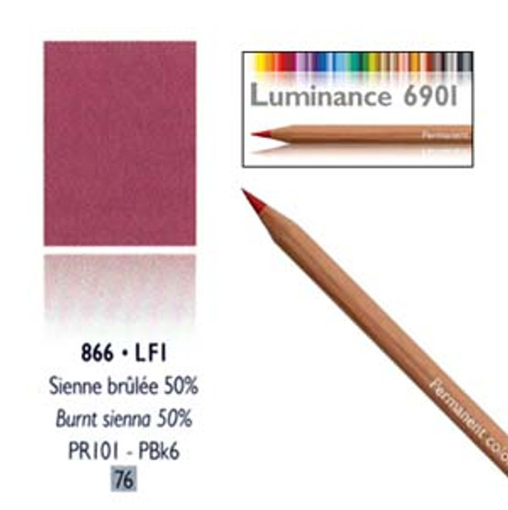 Caran DAche Luminance Colored Pencil Burnt Sienna 50%