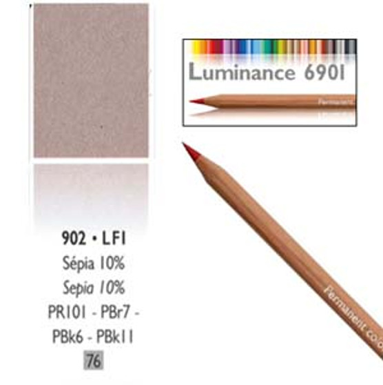 Caran DAche Luminance Colored Pencil Sepia 10%