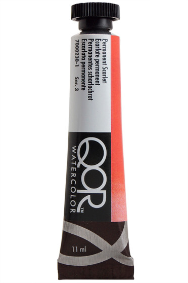 QoR Watercolor 11ml tube Permanent Scarlet